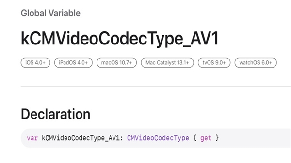 完美淘汰H.265/264：苹果终于要全面支持AV1视频解码了