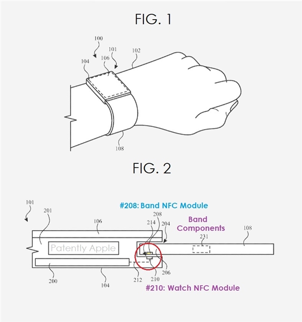 专利曝光
：苹果Watch加入NFC芯片，表带验证更安全