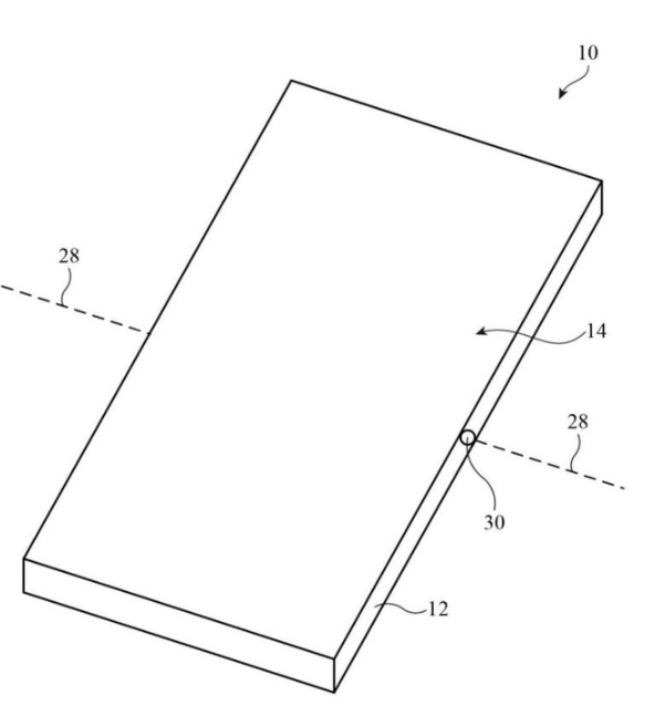 苹果折叠显示设备铰链专利曝光，或将实现“正反双全面屏”设计