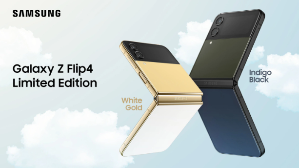 三星推出海军蓝配银色框架Galaxy Z Flip4版本
