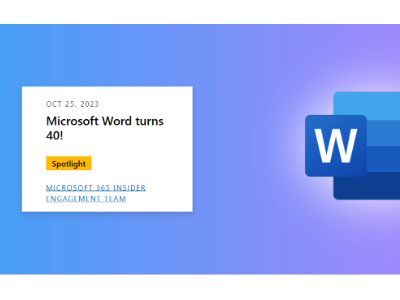 微软 Word 迈向 40 岁：回顾传奇历程和未来愿景