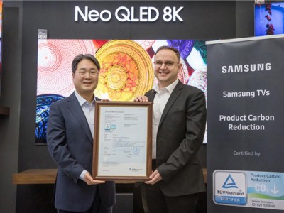 三星2024 Neo QLED、OLED和Lifestyle电视荣获 “产品碳减排”认证