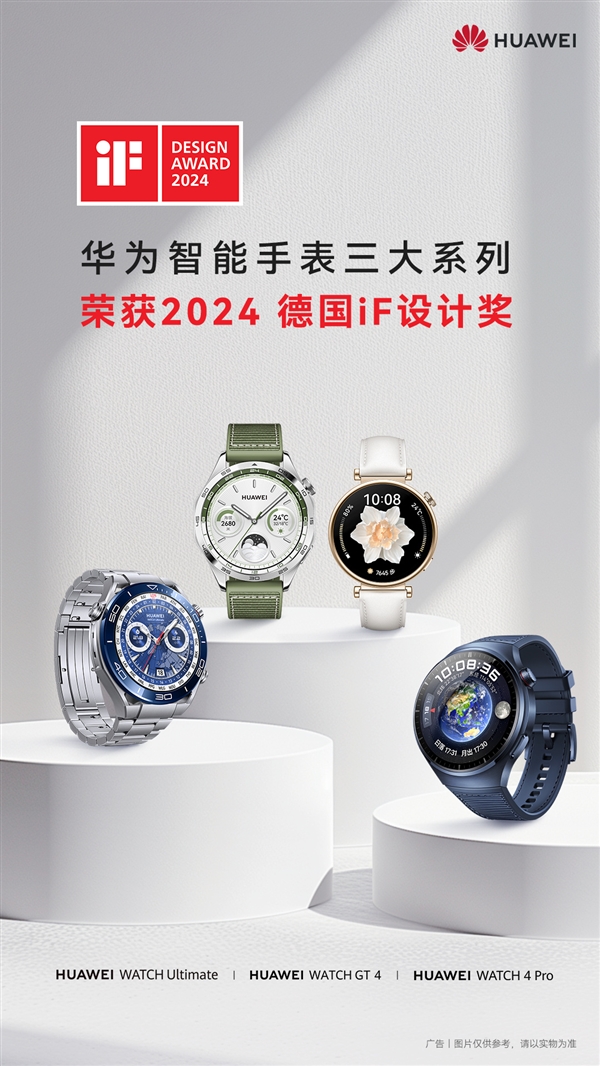 设计界的“奥斯卡”！华为智能手表获2024德国iF设计大奖