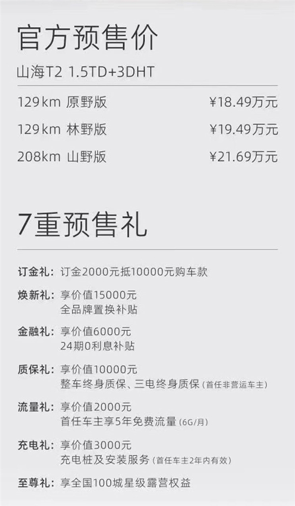 国产插电混动方盒子 奇瑞捷途山海T2开启预售：18.49万元起