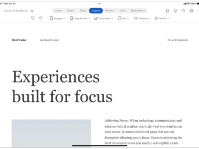 微软推出iPad版Word新页面边框功能，提升文档美观度