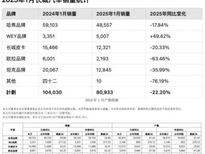 长城汽车销量下滑，自主五强地位不保，能否重振雄风？