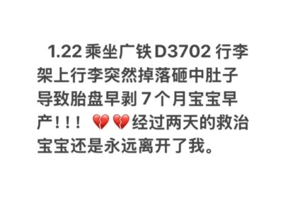 行李掉落砸中孕妇致早产儿离世，责任究竟在谁？