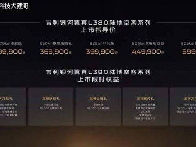 吉利银河翼真L380上市，30万级纯电MPV新标杆，张智霖成首位明星车主！