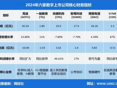数字教育上市公司2024财报解读 “规模派”与“盈利派”孰强孰弱