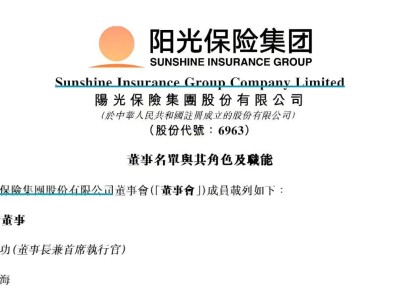 阳光保险业绩回暖，财寿业务分化明显，董事会迎来新老交替
