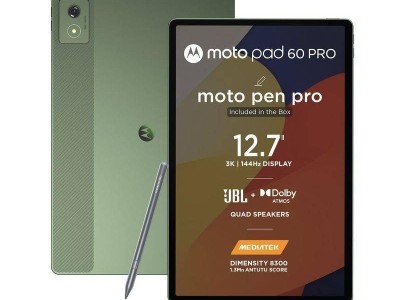 摩托罗拉Moto Pad 60 Pro平板亮相：3K高清144Hz屏，天玑8300处理器加持