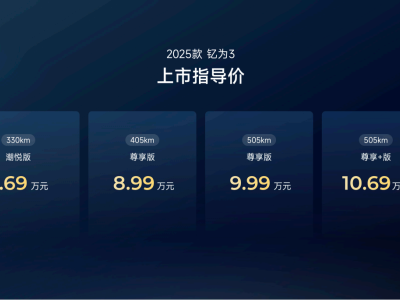 2025款钇为3全球上市，潮美纯电新体验与趣改文化共舞！