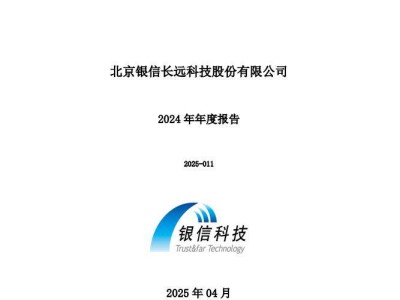 银信科技2024年财报净利暴跌211.20% 营收下降18.56%
