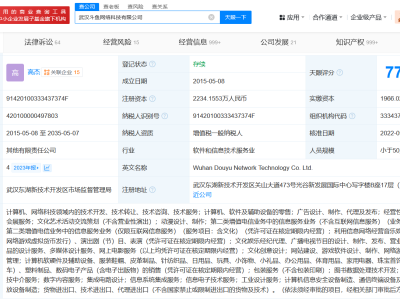 斗鱼关联公司遭强制执行350万，成被执行人引关注