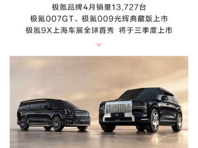 极氪科技4月销量劲增18.7%，双品牌新车亮相国际车展引关注