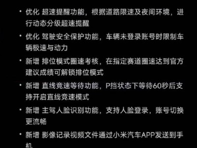 小米SU7 Ultra排位模式圈速考核引热议，车主证实OTA已取消，小米如何回应？