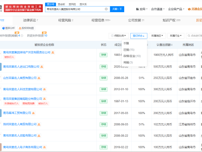 双星名人汪海名下企业现状：十余家公司吊销或注销，何去何从？