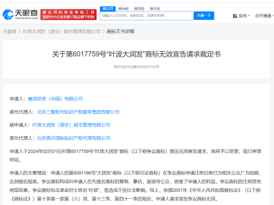 叶波大润发超市真相：大润发为何发起商标无效申请？