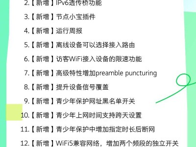 中兴巡天&晴天BE5100系列路由器升级，新增多项实用功能！