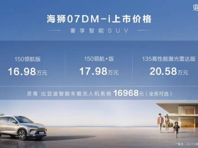 比亚迪海狮07DM-i上市，主打年轻家庭市场，配置丰富性能强劲