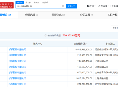 杉杉控股遭强制执行，金额高达45.15亿！企业困境引人关注
