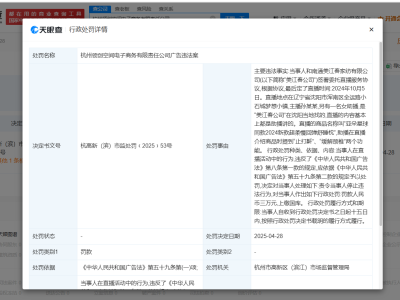 网红吴迪公司因广告违法被罚3万 网红吴迪公司违规带货被罚