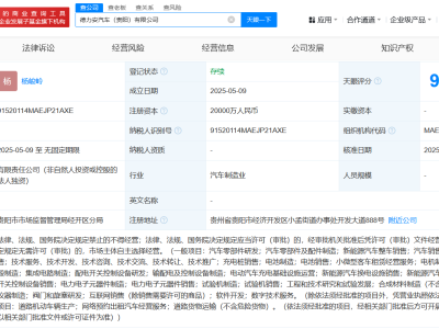 奇瑞商用车成立德力安汽车公司 注册资本2亿