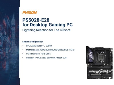 群联E28主控实测：7W功耗下SSD读写速度逼近15GB/s