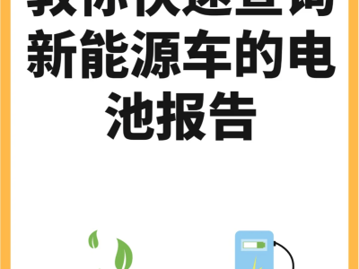 三分钟学会！三种轻松查询新能源电池报告的小技巧