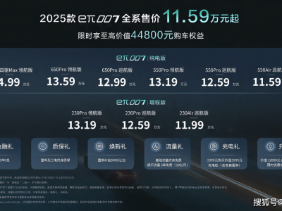 东风奕派eπ007新上市，11万起享纯电增程双动力，智能科技引领未来出行