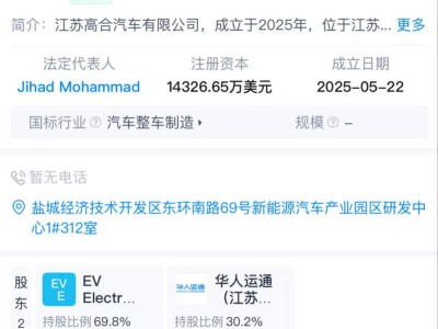 江苏高合汽车新公司成立，华人运通持股能否助其重获新生？