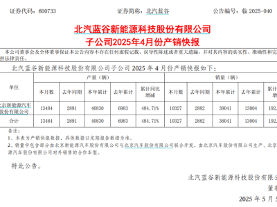 北汽蓝谷销量增长难掩亏损困境 60亿元定增计划能否破局？