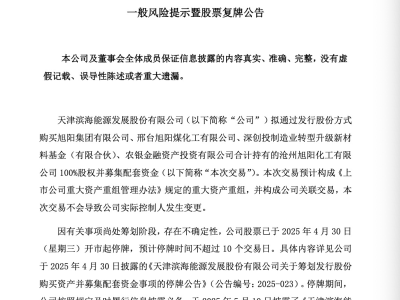 滨海能源拟重组涉足尼龙新材料 双主业能否破局连亏困境？