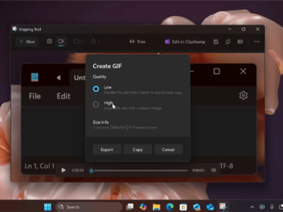 微软Windows 11截图工具大升级：录屏可存GIF，快捷键更便捷！