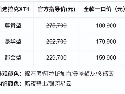 凯迪拉克XT4焕新上市，15.99万起，女性用户专属豪华SUV来袭！