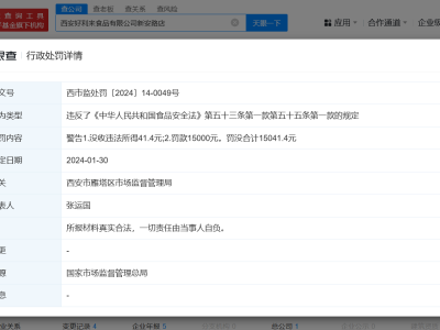 好利来食品安全风波：部分门店曾遭处罚，问题何在？