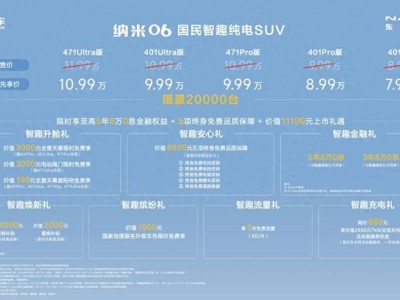 东风纳米06上市，10万级满配智趣新车，限时先享价7.99万元起！