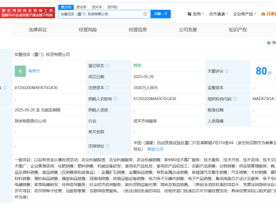 国家制造业基金在厦门成立投资公司 注册资本3500万
