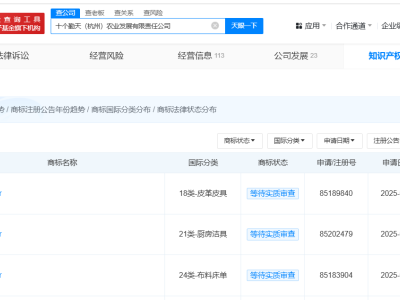 十个勤天为新成员Holdoubear申请商标，后陡门团队再添新成员？