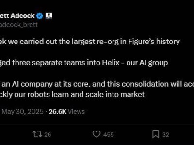 Figure大规模重组：三大团队融入Helix，加速人形机器人AI研发进程