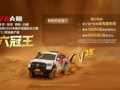 长城炮V6火炮来袭：3.0T引擎强化越野，盲订现已开启！