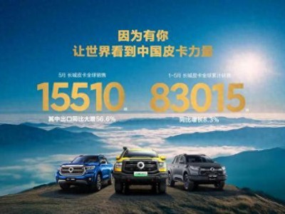 长城皮卡5月销量飘红：国内称霸，海外加速布局