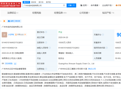 辛选供应链公司增资至1.55亿  增幅933%