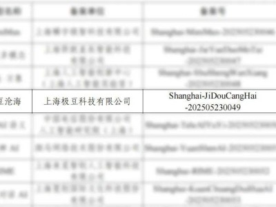 极豆科技自研“极豆沧海”大模型，智能座舱领域获国家级备案认证！