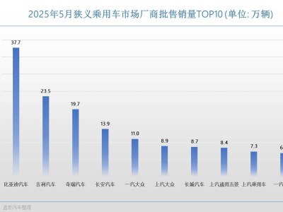 5月车企销量榜：自主品牌领跑新能源，合资车企何去何从？