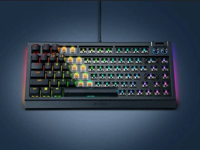 雷蛇推黑寡妇V4 75%裸版键盘，DIY玩家自定义新宠来袭！