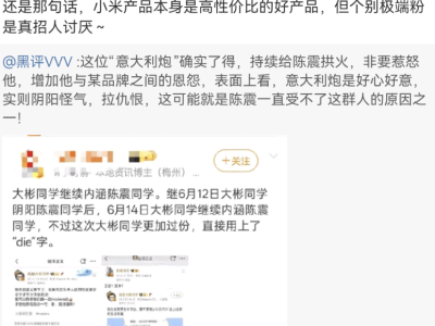 陈震评小米：产品性价比高赞，极端粉丝行为却让人头疼