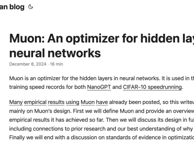 凭借博客入职OpenAI，Keller Jordan的Muon优化器能否助力GPT-5？