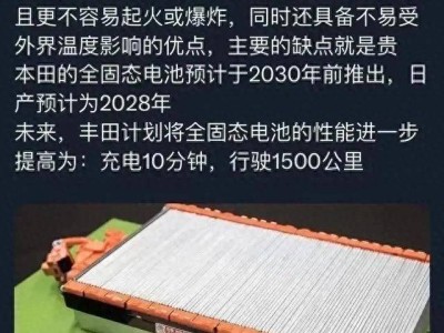 固态电池竞赛加速，中国车企能否守住市场领先地位？