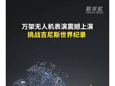 重庆无人机灯光秀破纪录：万架齐飞，点亮夜空！